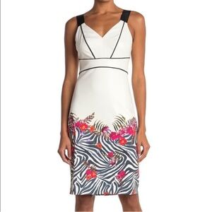 Ted Baker Samba Printed Sleeveless Sheath Dress size 2 NWT